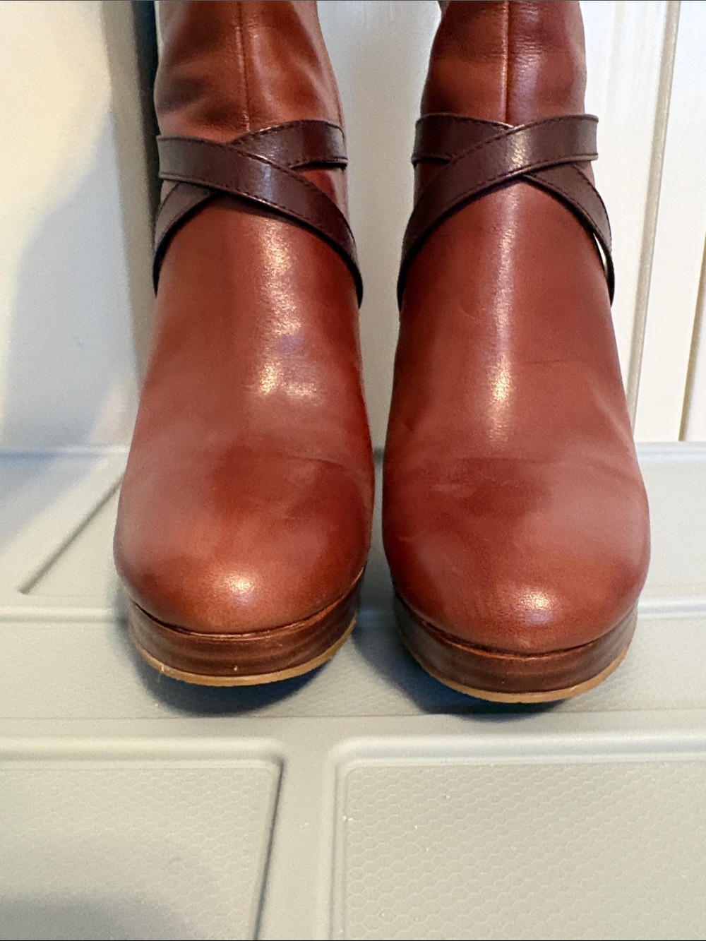 Cole Haan Women Poppy Bit Tall Boot in Sequoia Chestnut 7.5 - Picture 10 of 13